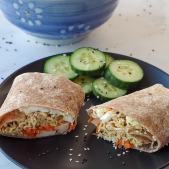 Ramen Wrap - Recipe photo by Food Meanderings