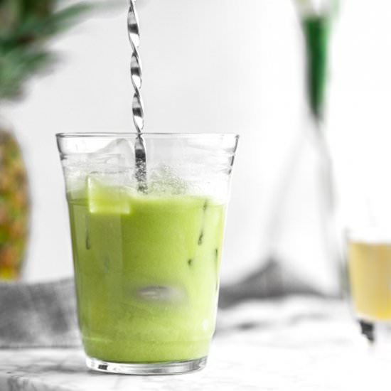 Starbucks Pineapple Matcha - Recipe photo by The Littlest Crumb