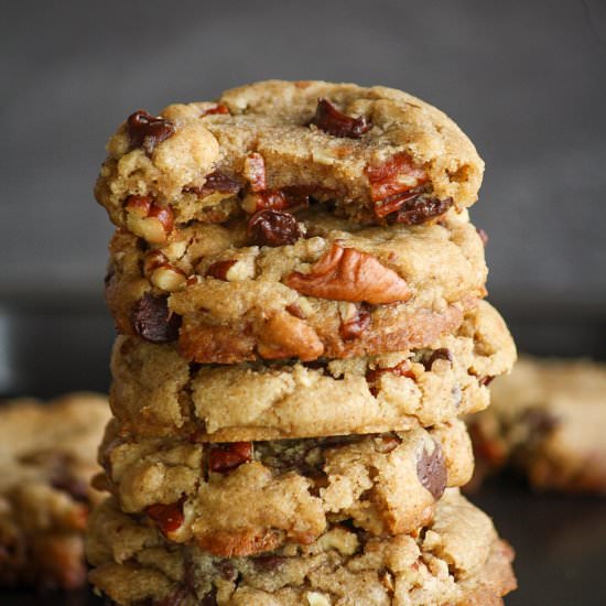 Browned Butter Pecan Cookies - Recipe photo by The Desserted Girl