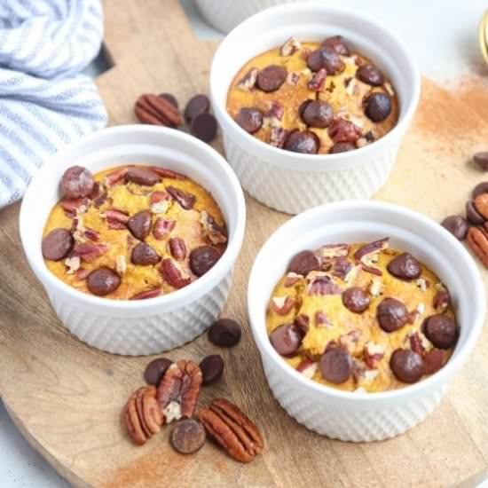 Pumpkin Blended Baked Oats - Recipe photo by whollytasteful