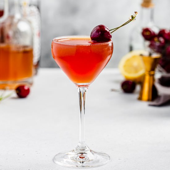 Cherry and Ginger Cocktail - Recipe photo by charmingcocktails