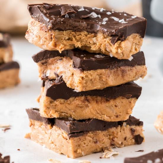 No Bake Protein Bars - Recipe photo by buildyourbite