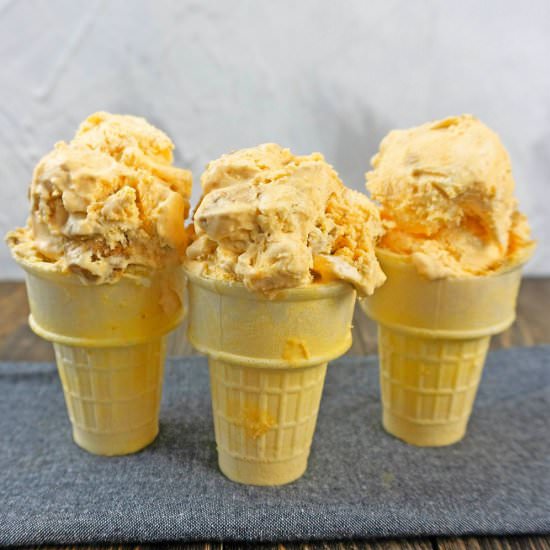 PUMPKIN ICE CREAM - Recipe photo by Easy Peasy Creative Ideas