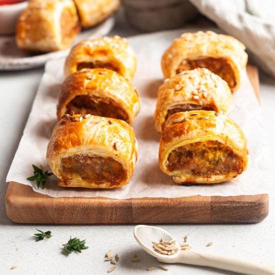 Pork and Apple Sausage Rolls - Recipe photo by Mrs Jones Kitchen