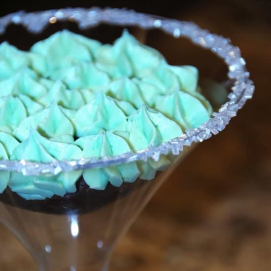 Chocolate Mint Martini Cupcakes - Recipe photo by AB Crafty