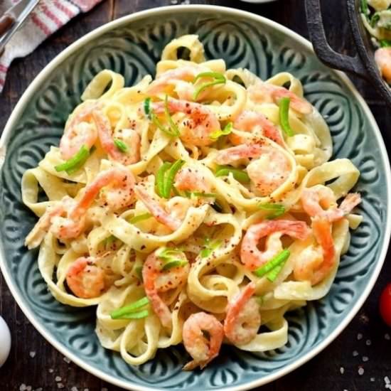 Creamy Shrimp Pasta - Recipe photo by FreeFoodTips