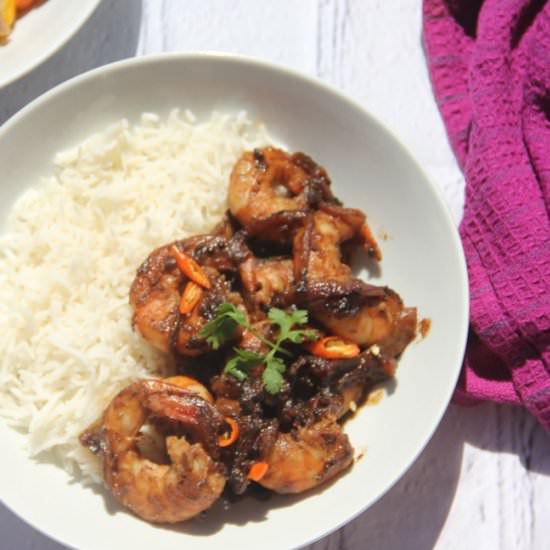 Tamarind and Chili Shrimp - Recipe photo by Spice Chronicles