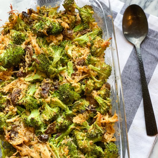 Dairy-Free Cheesy Broccoli Casserole - Recipe photo by realfoodwithaltitude
