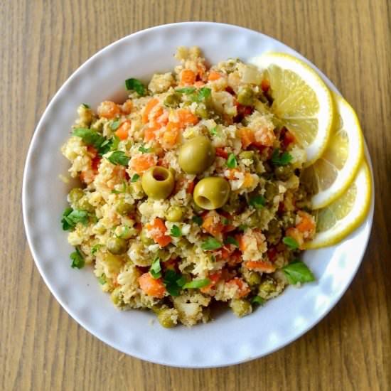 Keto Fried Cauliflower Rice - Recipe photo by Tastylicious