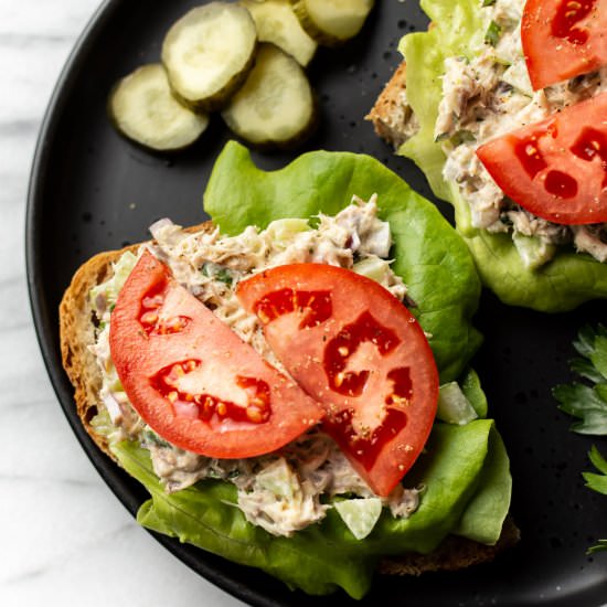 canned mackerel salad - Recipe photo by saltandlavender