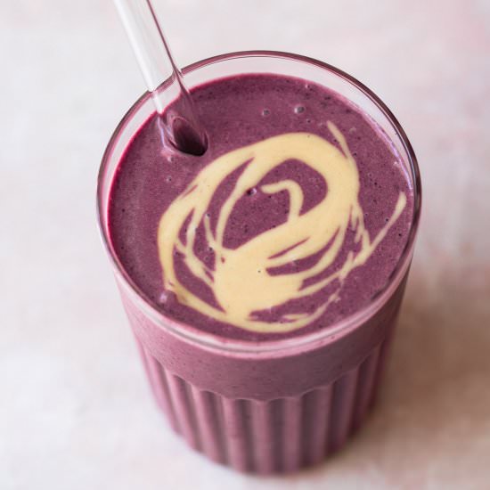 Mixed Berry Smoothie - Recipe photo by Our Nourishing Table