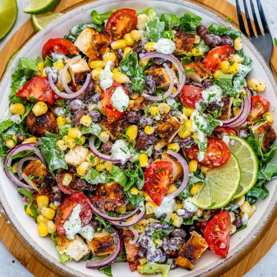 MEXICAN GRILLED CHICKEN SALAD - Recipe photo by healthyfitnessmeals