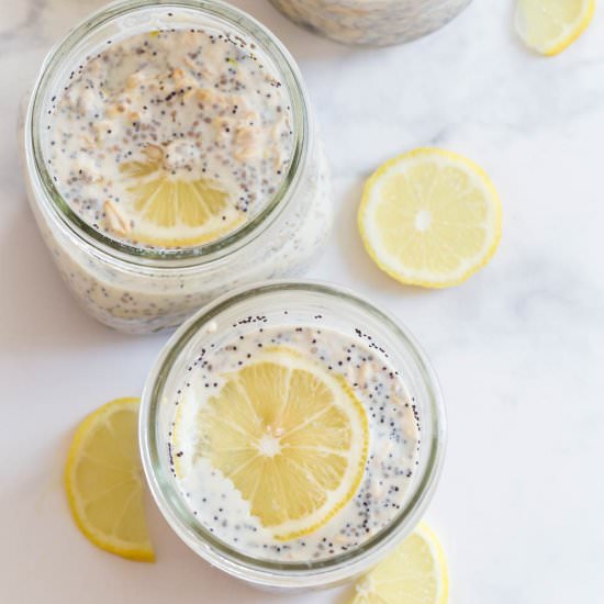 Lemon Poppyseed Overnight Oats - Recipe photo by RandaDerkson