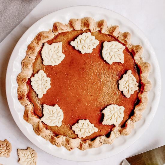 Gluten-Free Pumpkin Pie - Recipe photo by rebeccataig.com