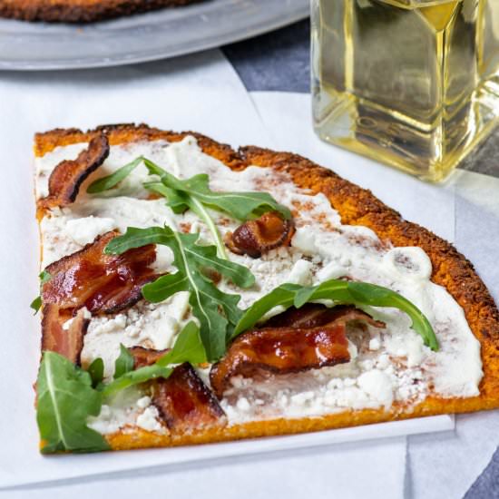 SIMPLE SWEET POTATO PIZZA CRUST - Recipe photo by Kooky Pizza