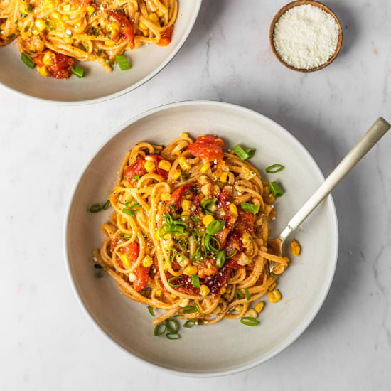 Late Summer Pasta - Recipe photo by breadandbasil