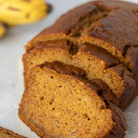 Pumpkin banana bread loaf - Recipe photo by lifestyleofafoodie