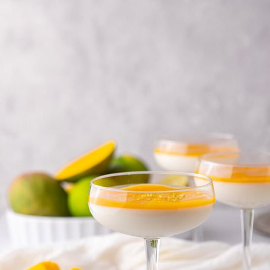 Mango panna cotta desserts - Recipe photo by lifestyleofafoodie