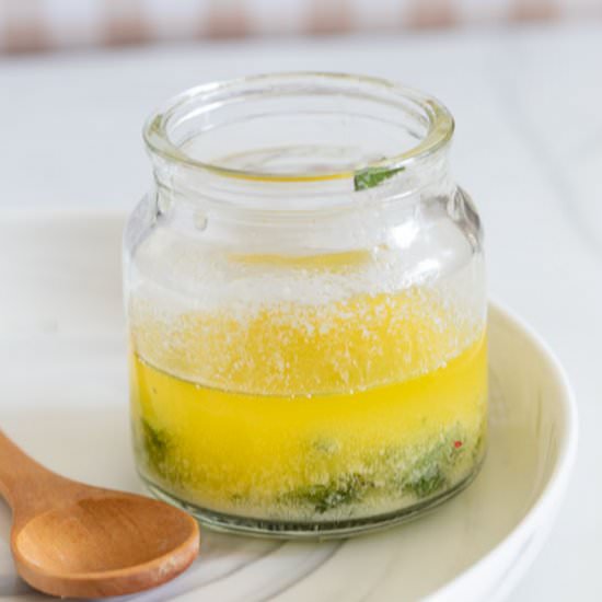 Lemon Balm Butter - Recipe photo by healingtomato