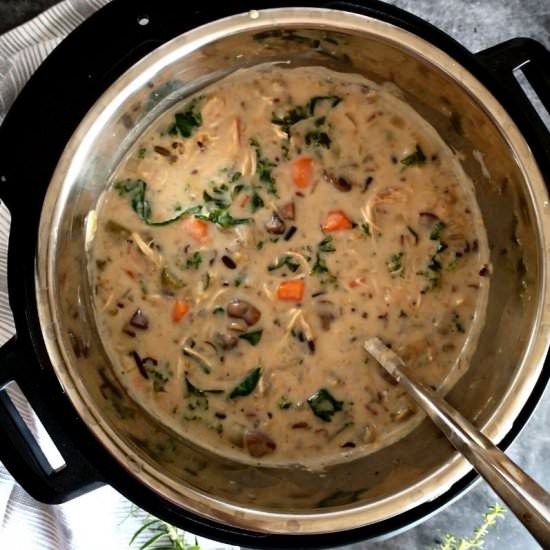 Chicken Wild Rice Soup - Recipe photo by livingsmartandhealthy