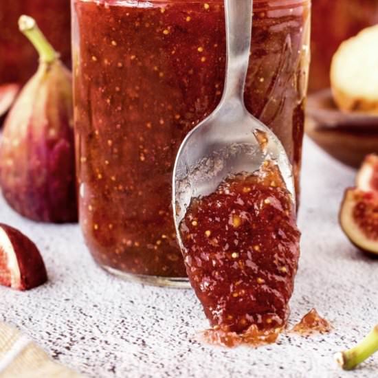 Homemade Fig Jam - Recipe photo by noshingwiththenolands