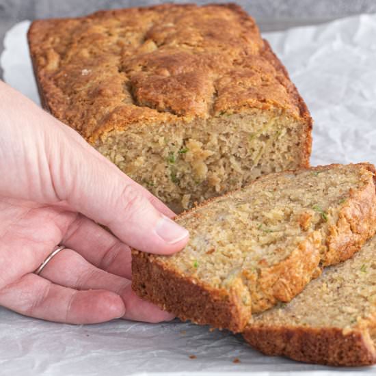 Healthier Banana Zucchini Bread - Recipe photo by Aredspatula