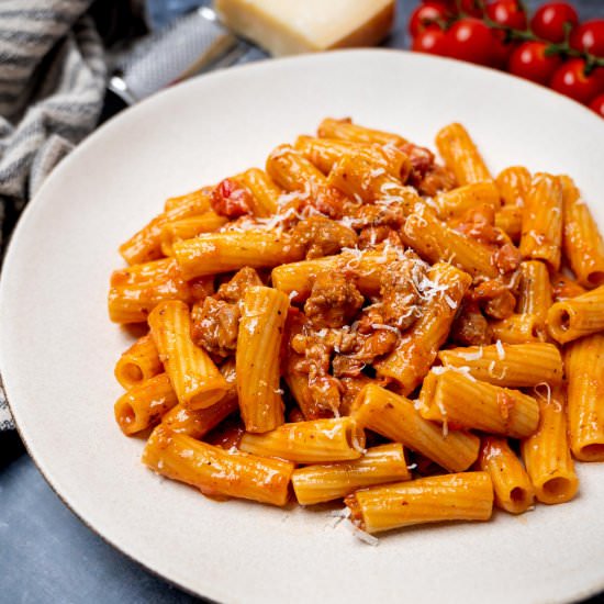 Pasta alla Zozzona - Recipe photo by skinnyspatula