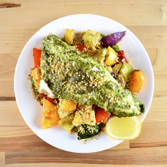 Sheet Pan Walleye and Summer Veg - Recipe photo by The Intrepid Eater