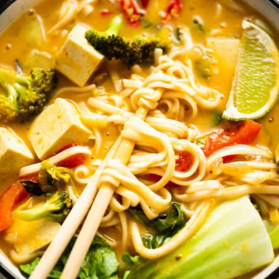 Vegan Thai Noodle Soup - Recipe photo by shintasimon
