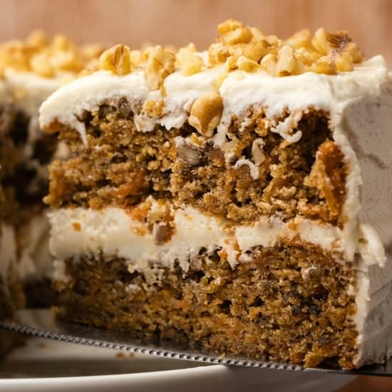Vegan Carrot Cake - Recipe photo by lovingitvegan