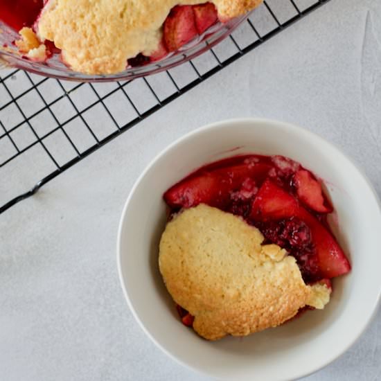 Blackberry Apple Cobbler - Recipe photo by theSimplerKitchen