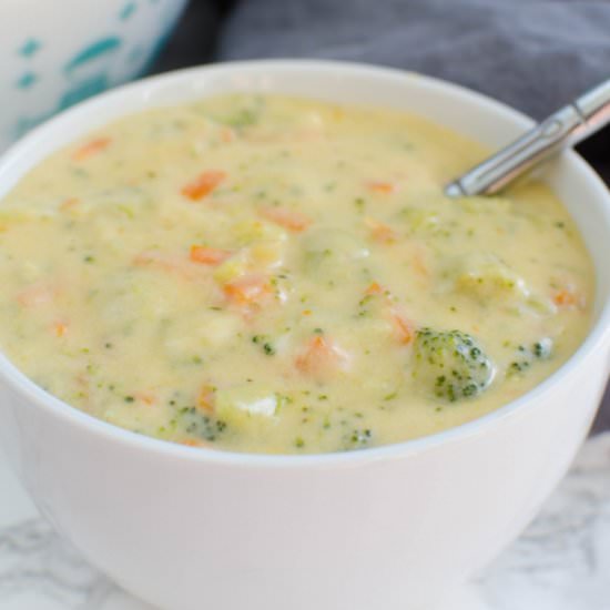 Broccoli Cheddar Soup - Recipe photo by fakeginger