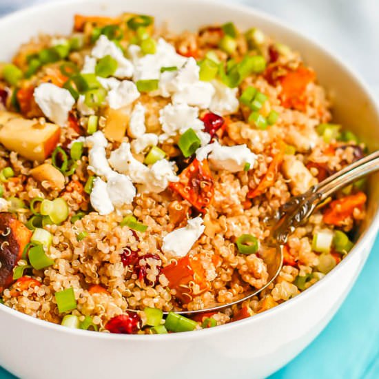Harvest quinoa salad - Recipe photo by Family Food on the Table
