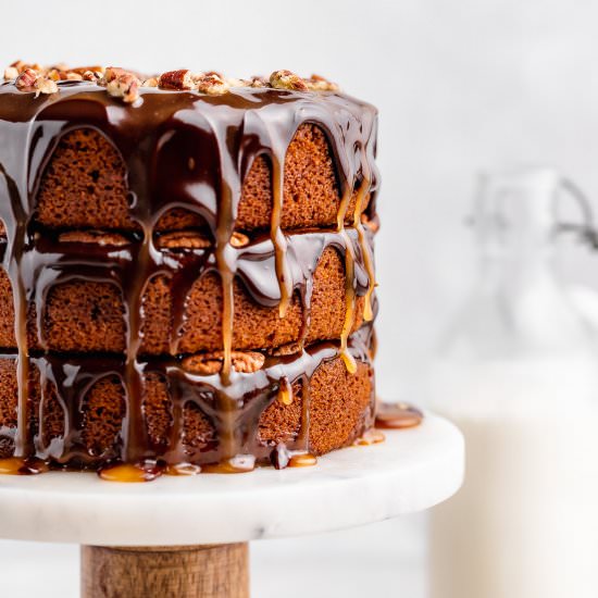 Pumpkin Spice Turtle Cake - Recipe photo by grandbabycakes