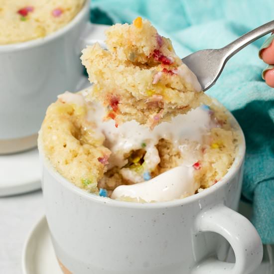 Vegan Vanilla Mug Cake - Recipe photo by Zardyplants