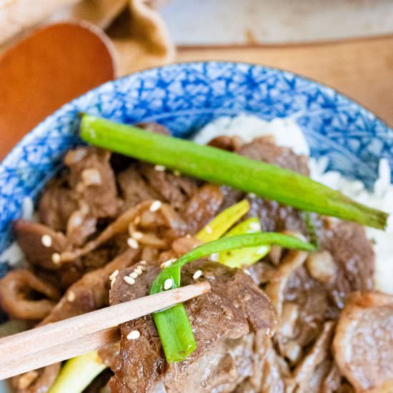 Beef and Onion Stir-Fry - Recipe photo by theflouredcamera