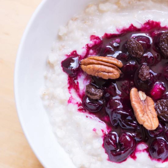 Healthy Plant Based Porridge - Recipe photo by endgredients