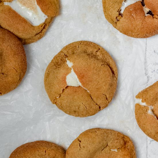 Pumpkin Marshmallow Snickerdoodles - Recipe photo by Butternut Lane