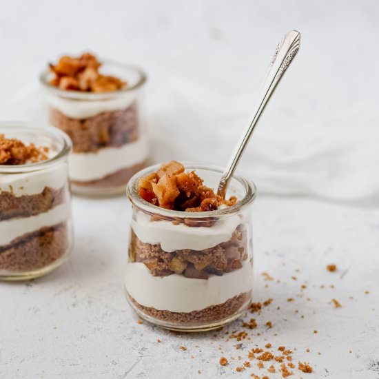 Apple Cheesecake Parfait - Recipe photo by Butternut Lane