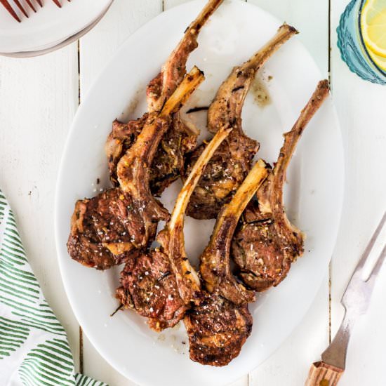 Grilled Lamb Chops - Recipe photo by BBQing With The Nolands