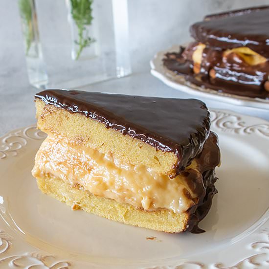 Gluten-Free Boston Cream Pie - Recipe photo by Only Gluten Free Recipes