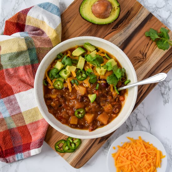 Slow Cooker Fall Harvest Chili - Recipe photo by freshapron