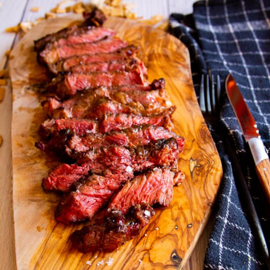 Reverse Sear Smoked Ribeye - Recipe photo by Devancameron