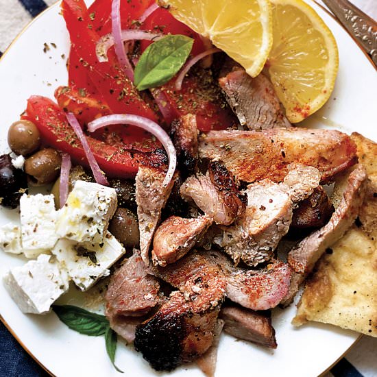 Homemade Greek Pork Gyros - Recipe photo by The Greek Foodie