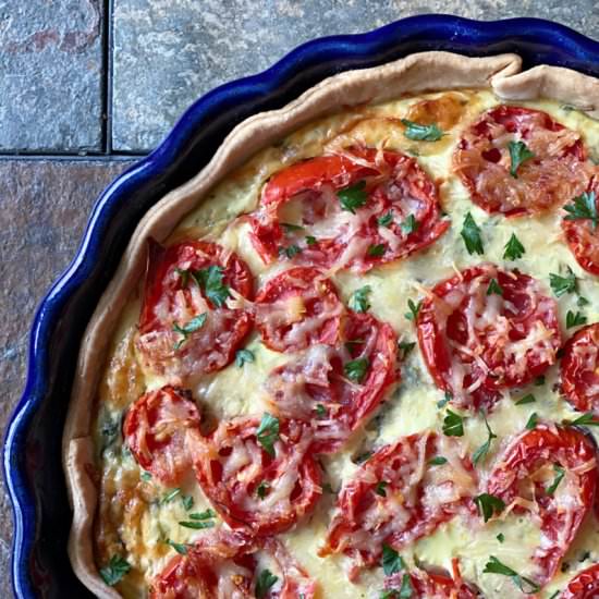 Spinach Ricotta Quiche - Recipe photo by mashupmom