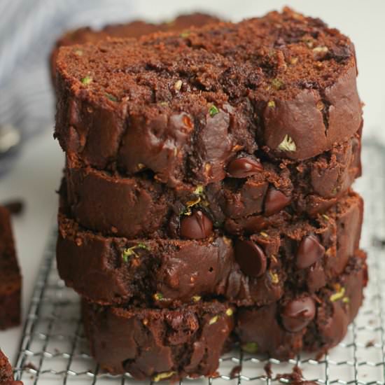 Chocolate Banana Zucchini Bread - Recipe photo by suebeehomemaker
