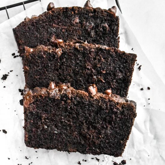 Chocolate Zucchini Bread - Recipe photo by Herbs and Flour