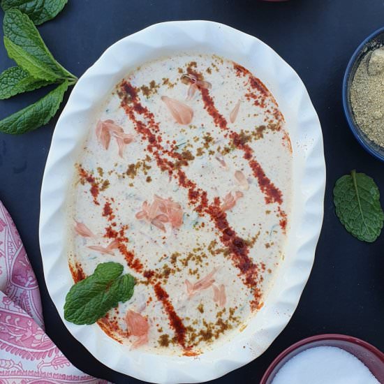 Pomelo raita - Recipe photo by Mildlyindian