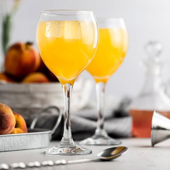 Peach Gin Cocktail - Recipe photo by The Littlest Crumb