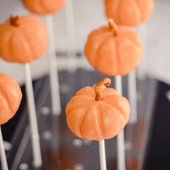 Pumpkin Cake Pops - Recipe photo by Sweet Mouth Joy